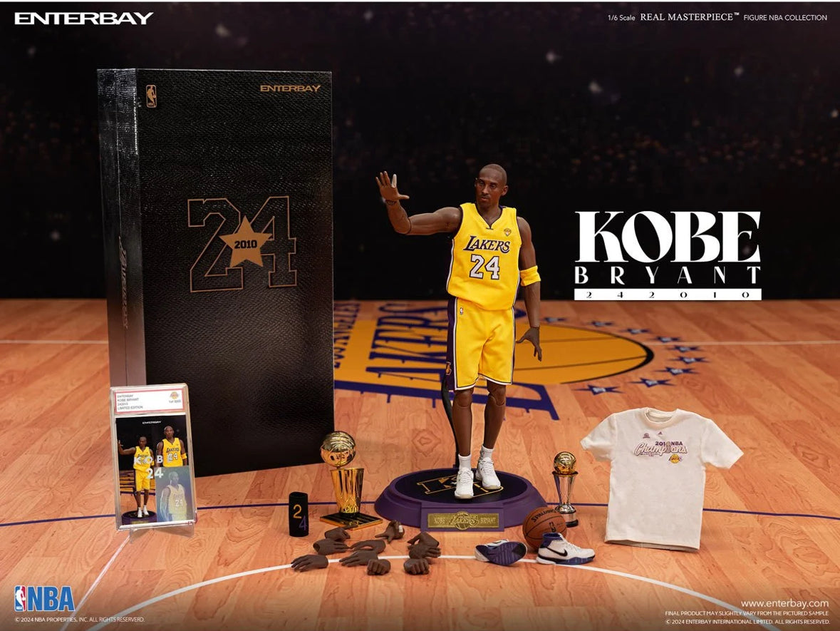 NBA 2010 Champion Los Angeles Lakers Kobe Bryant Real Masterpiece by Enterbay