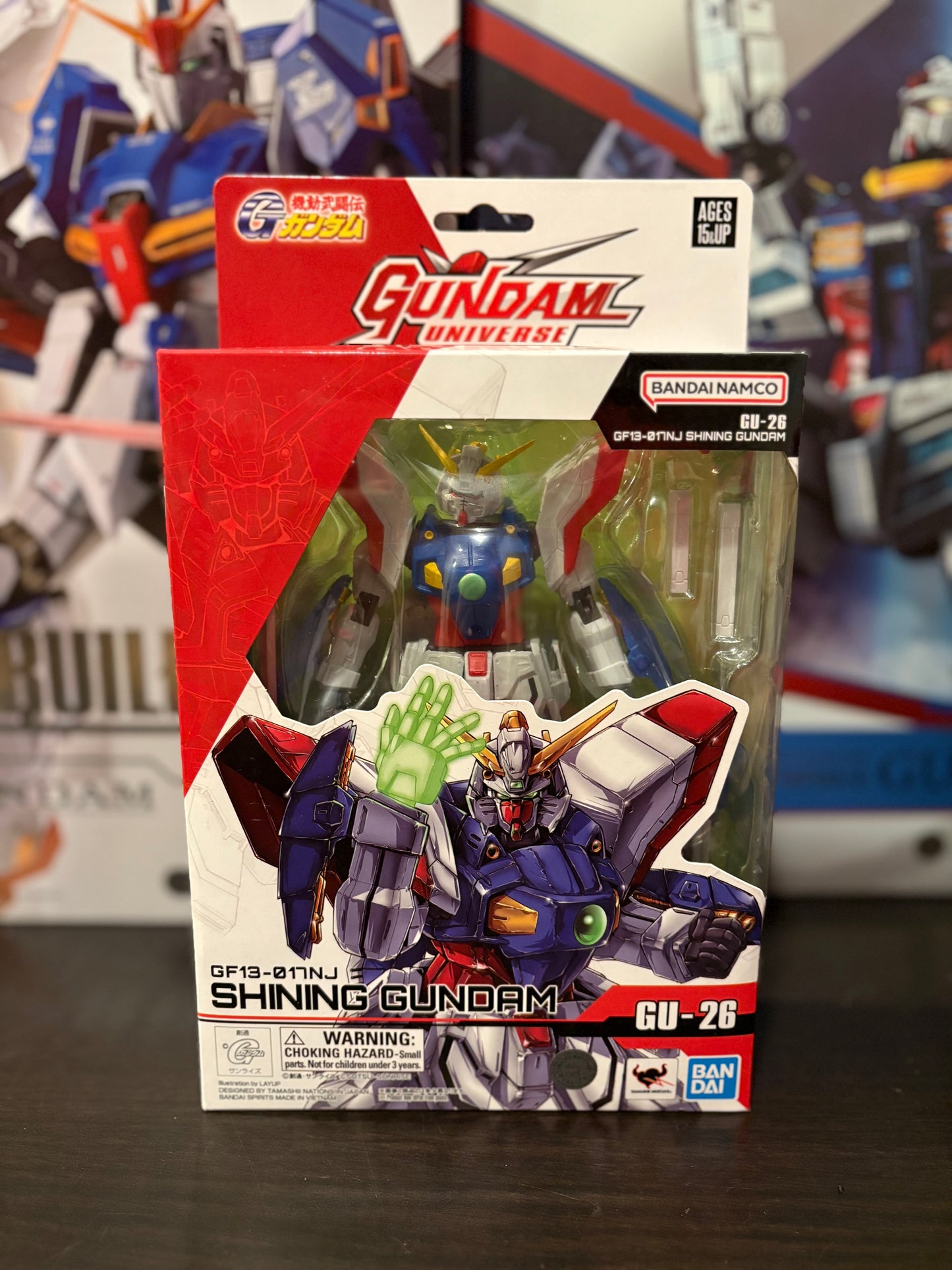 GUNDAM UNIVERSE GF13-017 NJ SHINING GUNDAM Bandai Namco