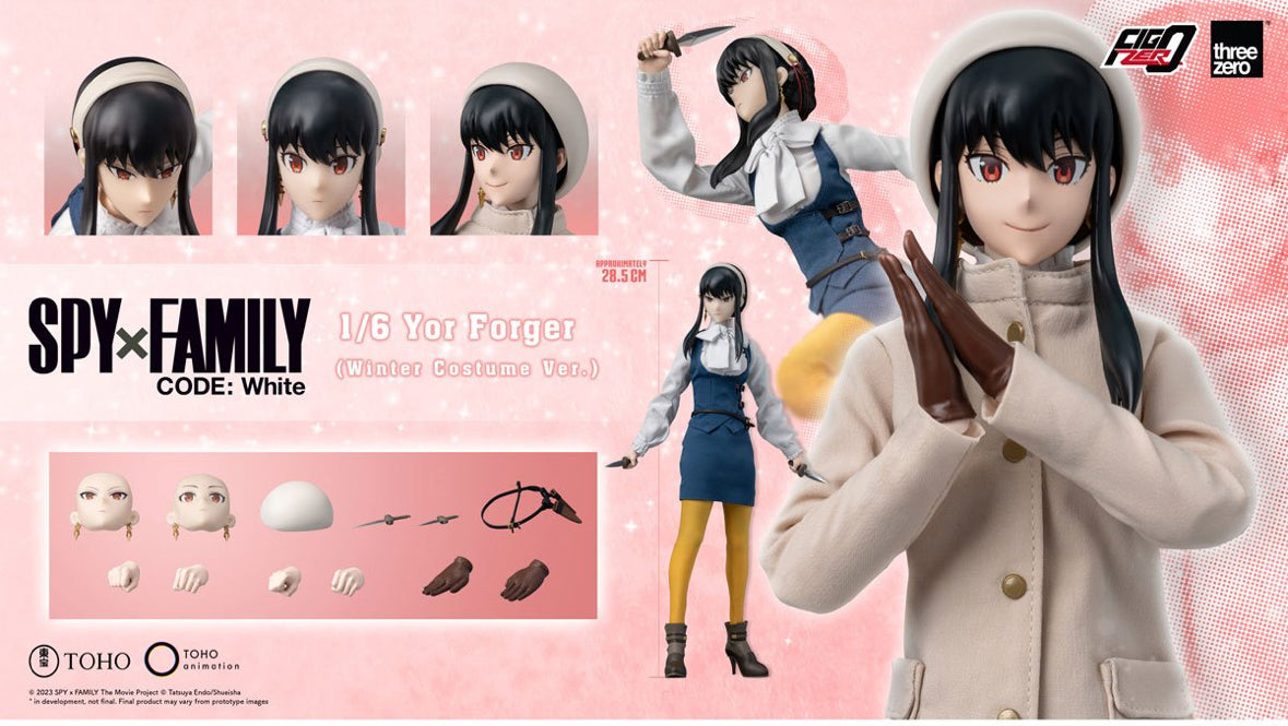 Spy x Family Code: White Yor Forger Winter Costume Version 1:6 Scale FigZero by
Threezero