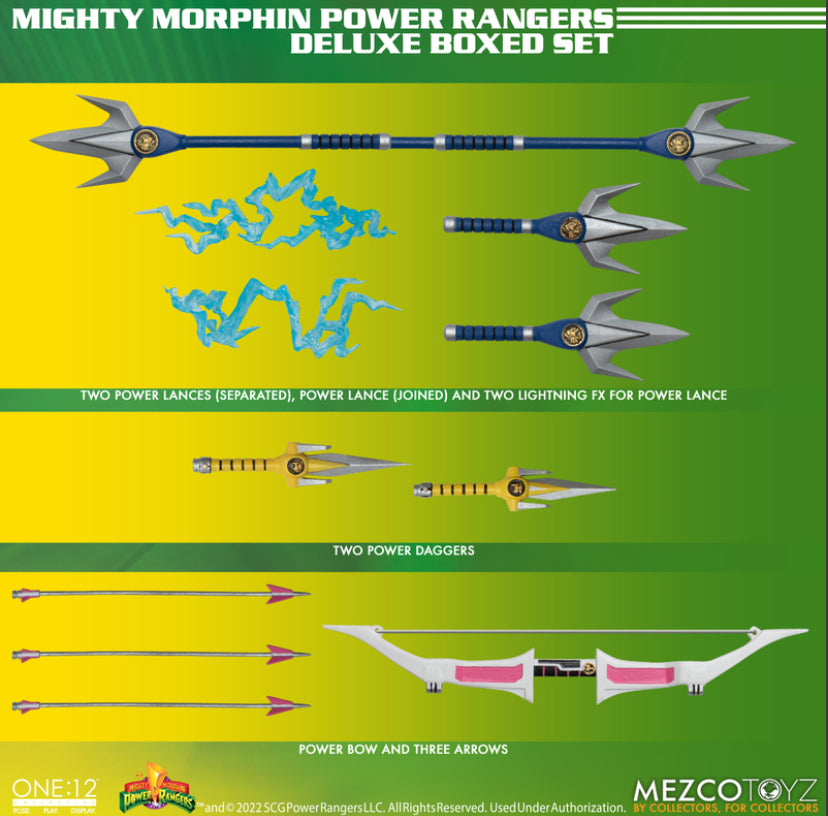 Mezco Toyz One:12 Collective Mighty Morphin' Power Rangers Deluxe Boxed Set