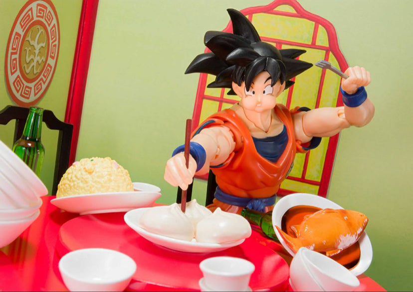 Bandai S.H. Figuarts Dragon Ball Z Son Goku Eating Scene Harahachibunme Set