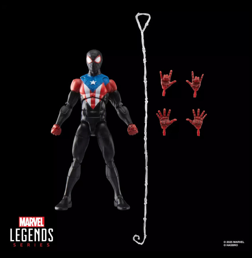 Spider-Man 2 Marvel Legends Gamerverse Miles Morales Boricua Suit by Hasbro