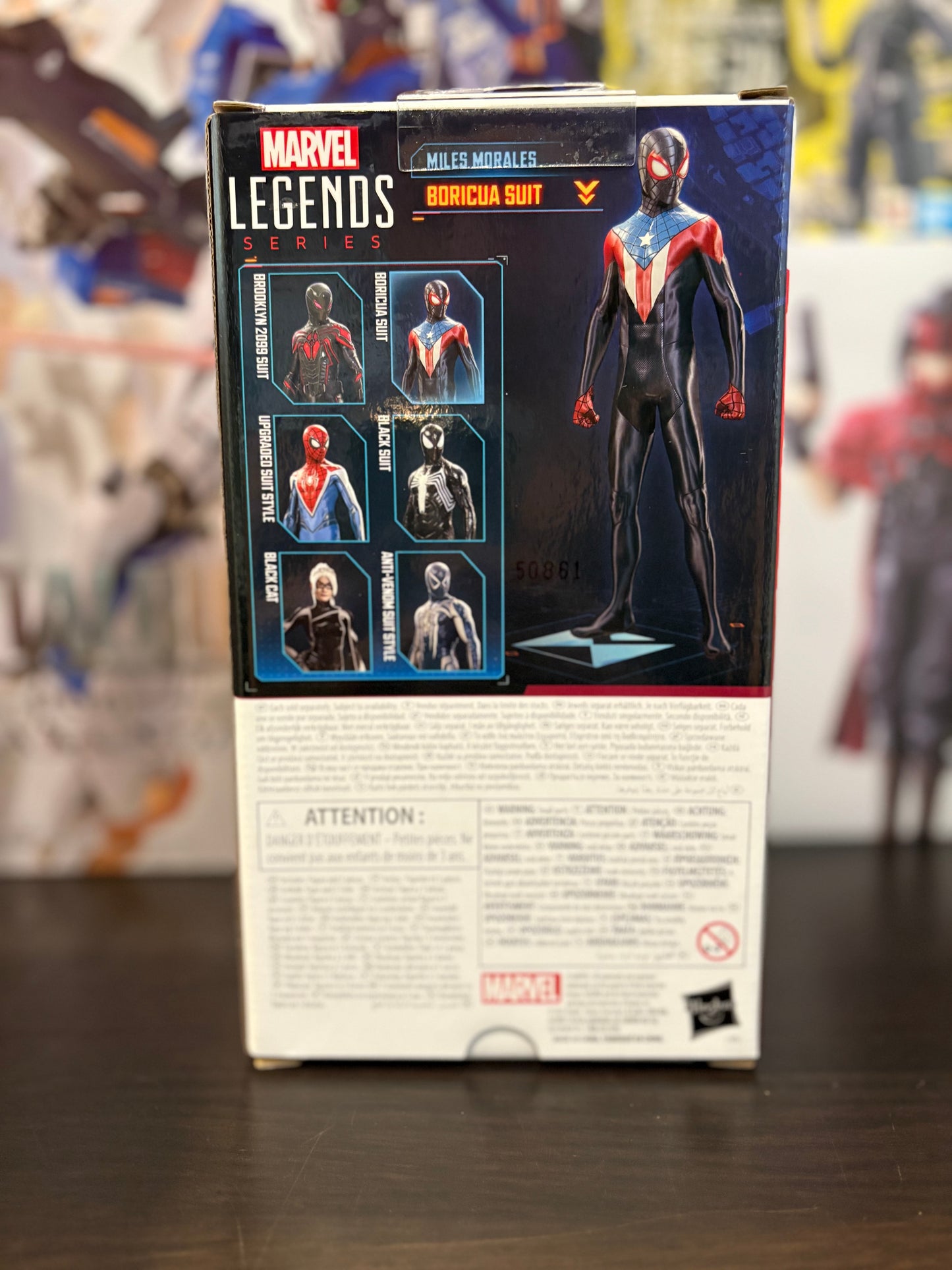 Spider-Man 2 Marvel Legends Gamerverse Miles Morales Boricua Suit by Hasbro