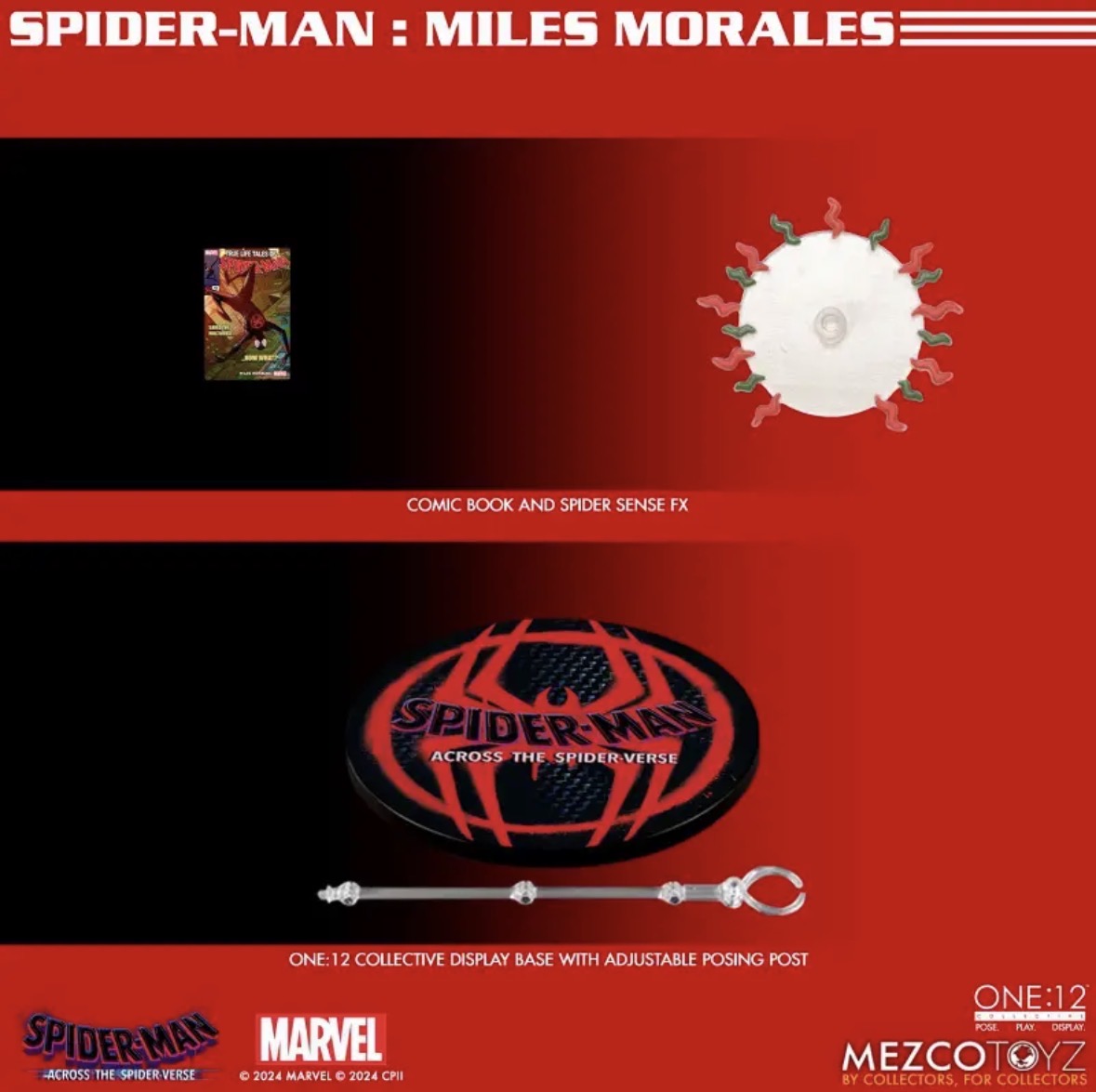 Spider-Man Across the Spider-Verse Miles Morales One:12 Collective Action Figure by Mezco