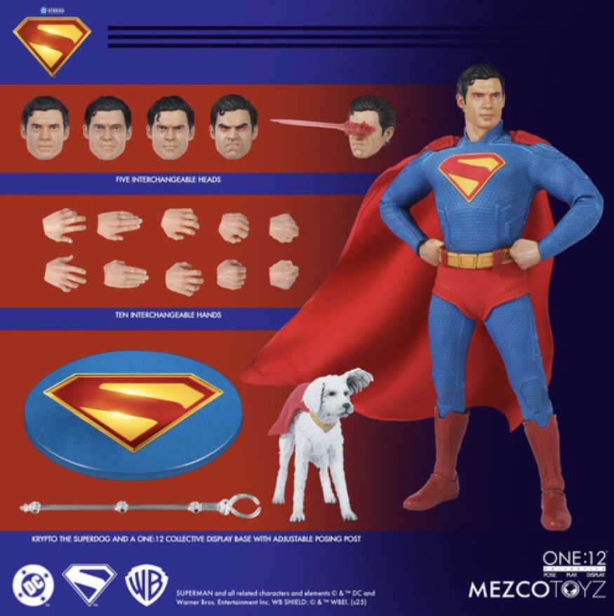 Superman & Krypto (2025) One:12 Collective Action Figure Set by Mezco