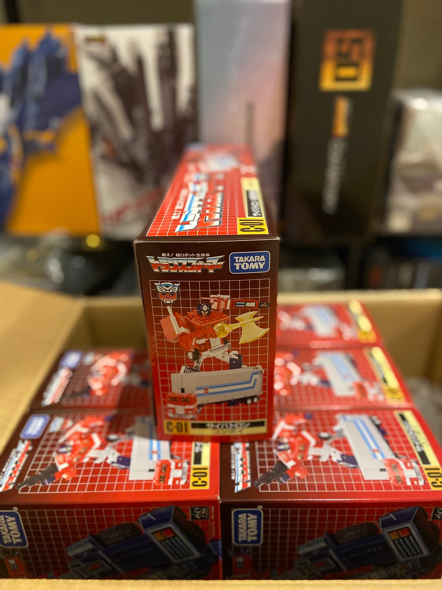 Transformers Masterpiece Missing Link C-01 Optimus Prime With Trailer