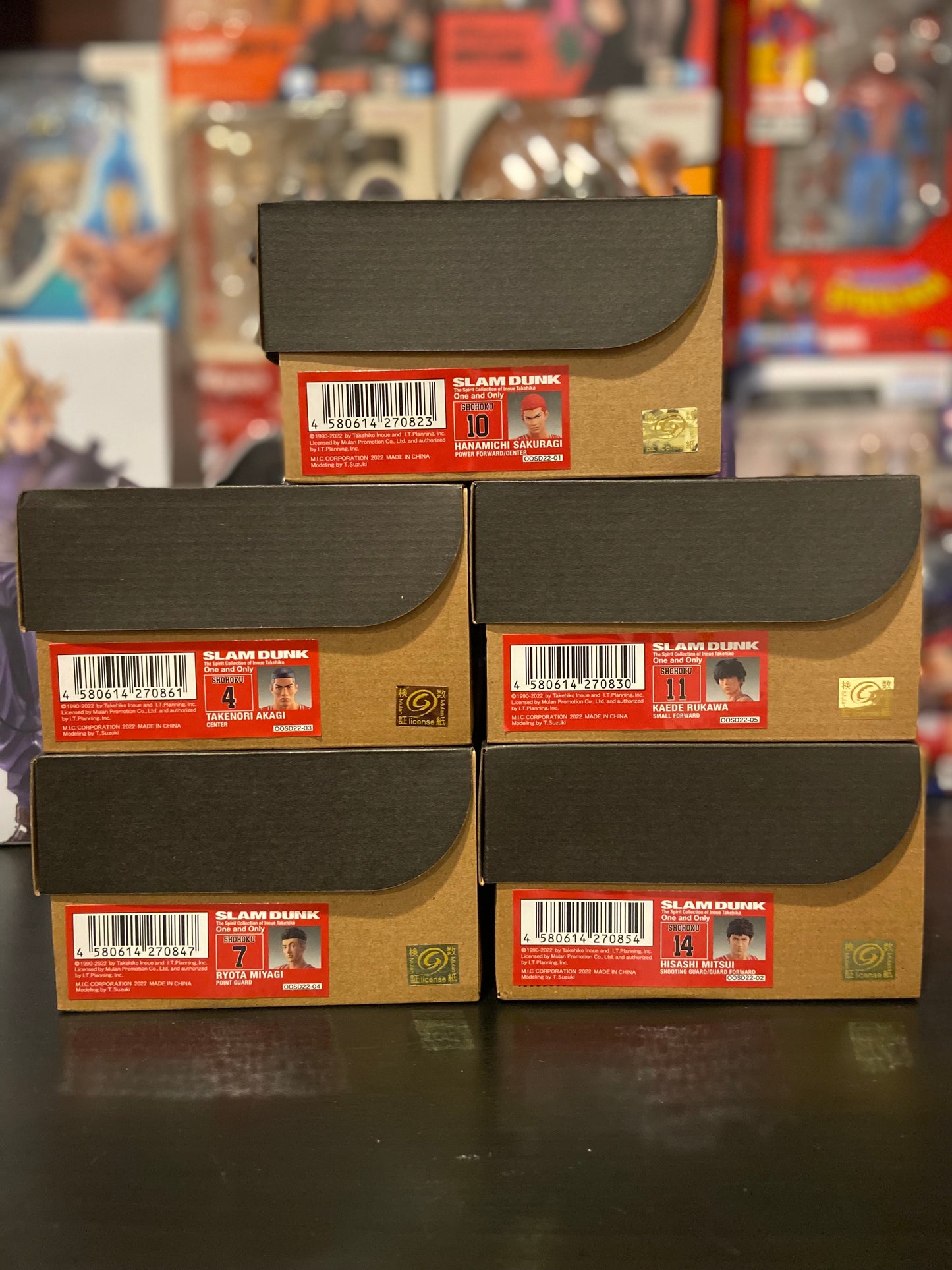 One and Only SLAM DUNK SHOHOKU STARTING MEMBER SET Figure by M.I.C.