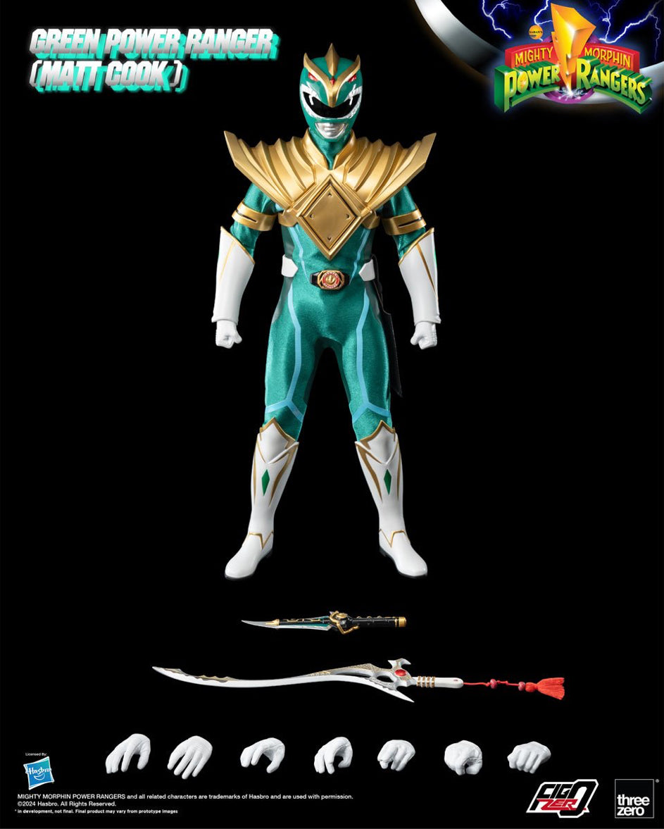 Mighty Morphin Power Rangers Green Ranger Matt Cook FigZero 1:6 Scale Action Figure Previews Exclusive