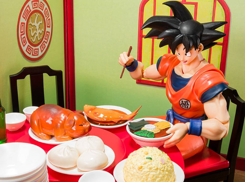 Bandai S.H. Figuarts Dragon Ball Z Son Goku Eating Scene Harahachibunme Set