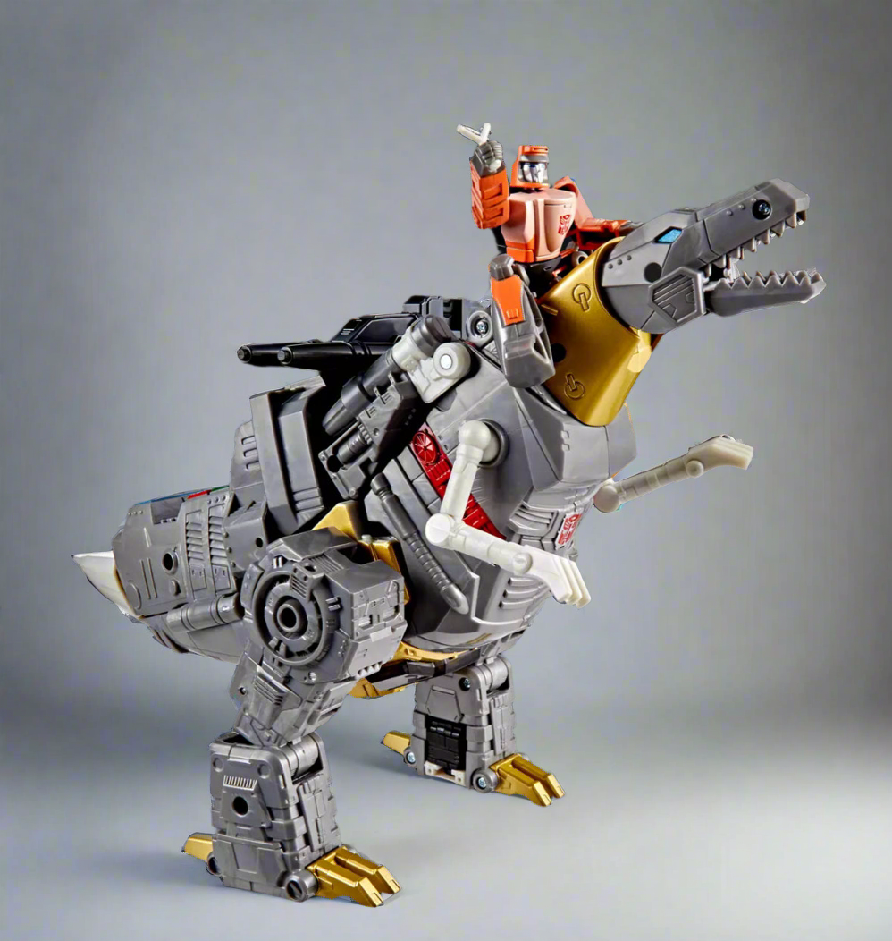 Transformers: The Movie Studio Series Leader Class Dinobot Grimlock and Autobot Wheelie by Hasbro