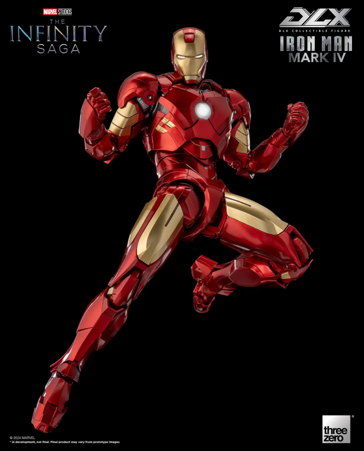 The Infinity Saga DLX Iron Man Mark IV Marvel 1/12 Scale by ThreeZero