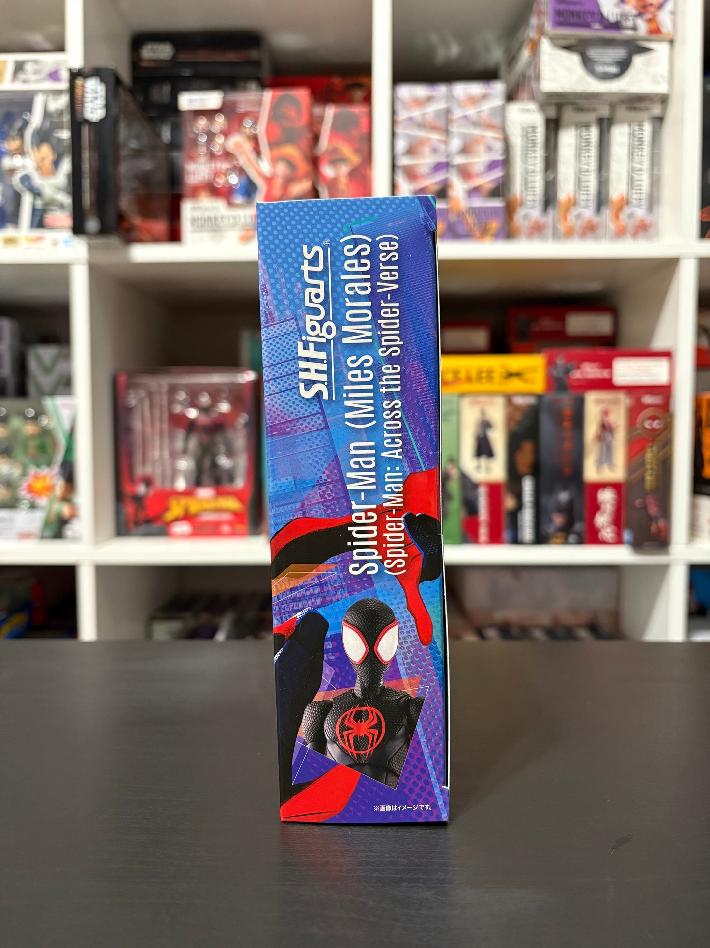 S.H.FiguartsMiles Morales Spider-Man Across the Spider-Verse Tamashii Nations by Bandai