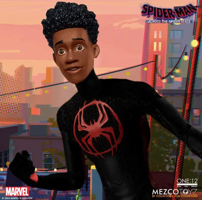 Spider-Man Across the Spider-Verse Miles Morales One:12 Collective Action Figure by Mezco