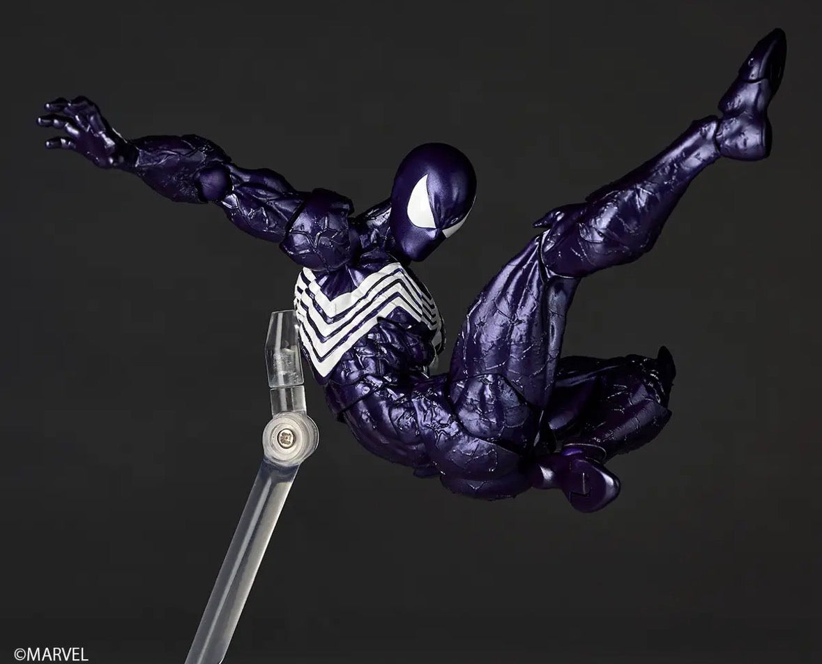 (Arriving soon! Limit 1 per costumer) Revoltech Amazing Yamaguchi Purple Symbiote Spider-Man by Kaiyodo
