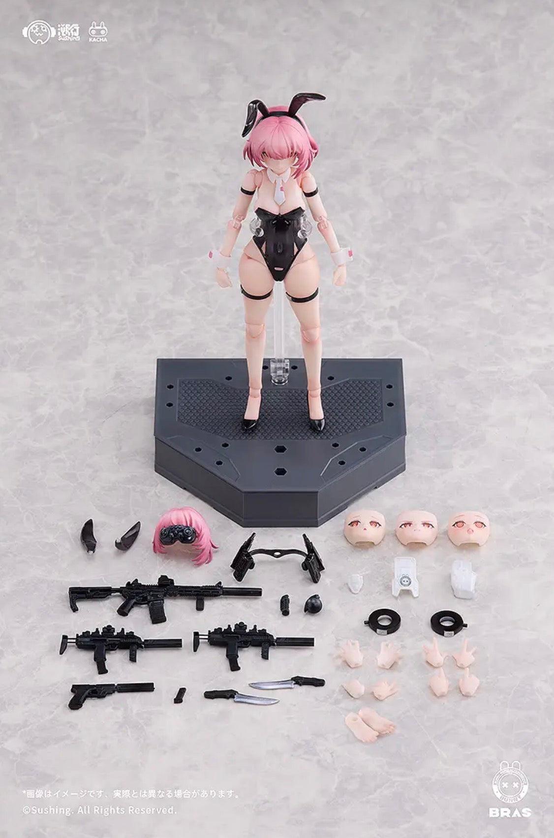 Commando Belka (Bunny Rapid Action Squad) 1/12 Action Figure by SUSHING