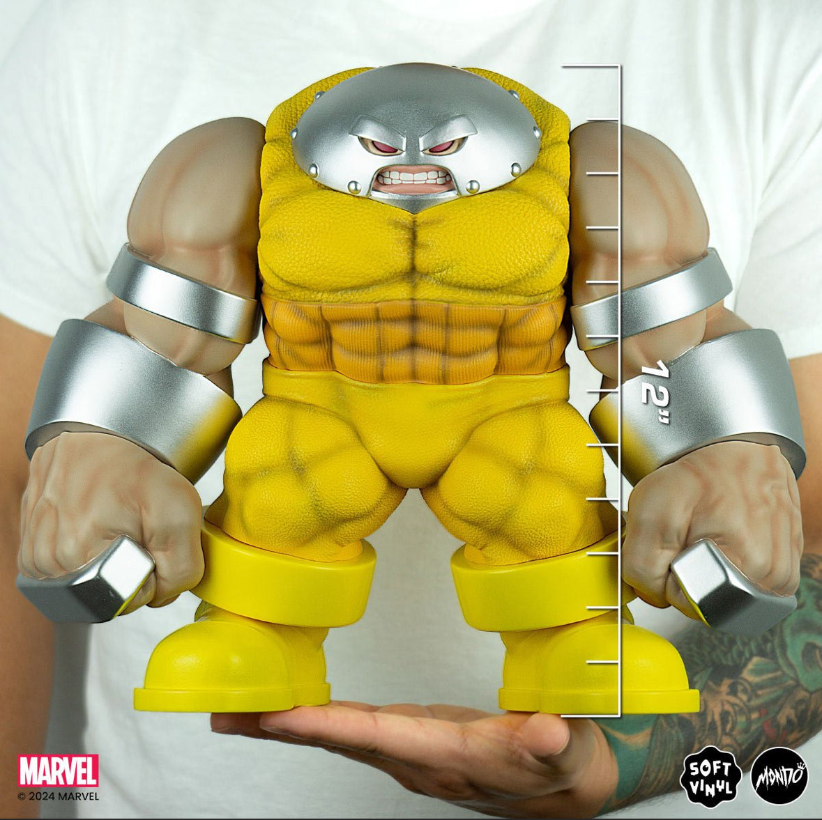 Juggernaut Prisoner Yellow Variant X-Men Soft Vinyl 12-Inch Figure by Mondo
