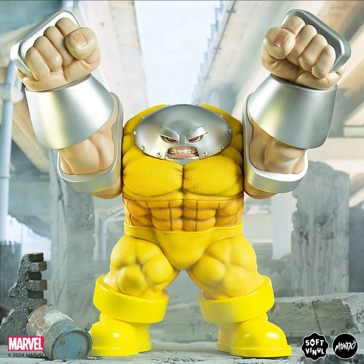 Juggernaut Prisoner Yellow Variant X-Men Soft Vinyl 12-Inch Figure by Mondo