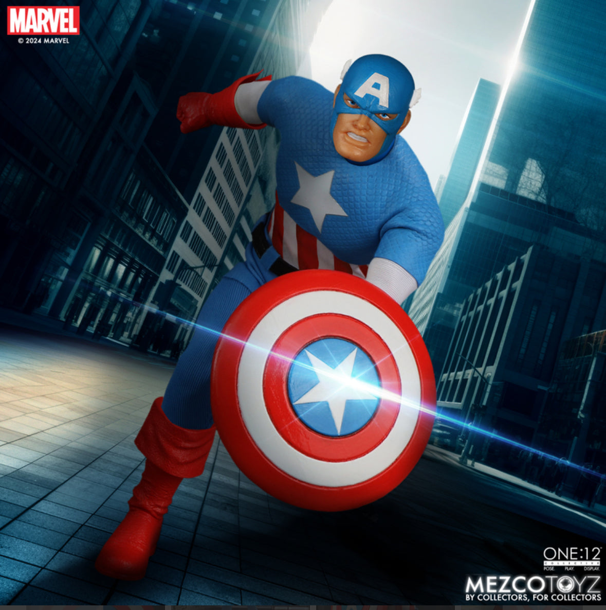Captain America Marvel Comics One:12 Collective Silver Age by MEZCO TOYZ
