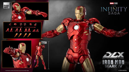 The Infinity Saga DLX Iron Man Mark IV Marvel 1/12 Scale by ThreeZero