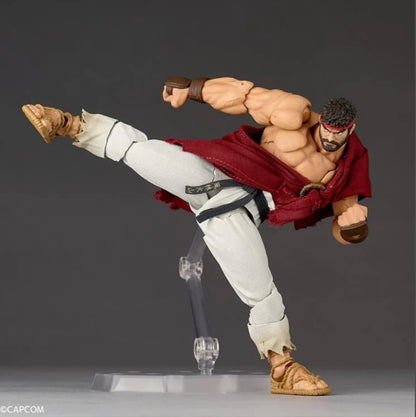 Amazing Yamaguchi Revoltech Ryu Street Fighter 6 w/ *Bonus Face Plate Action Figure BY KAIYODO