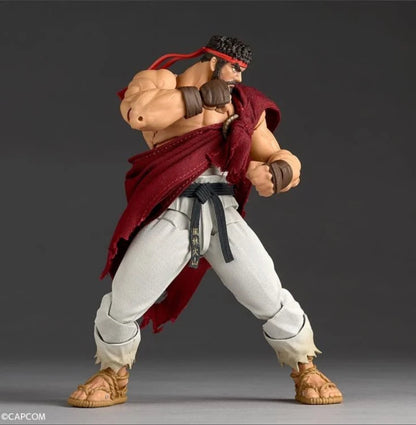 Amazing Yamaguchi Revoltech Ryu Street Fighter 6 w/ *Bonus Face Plate Action Figure BY KAIYODO