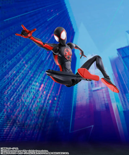 S.H.FiguartsMiles Morales Spider-Man Across the Spider-Verse Tamashii Nations by Bandai