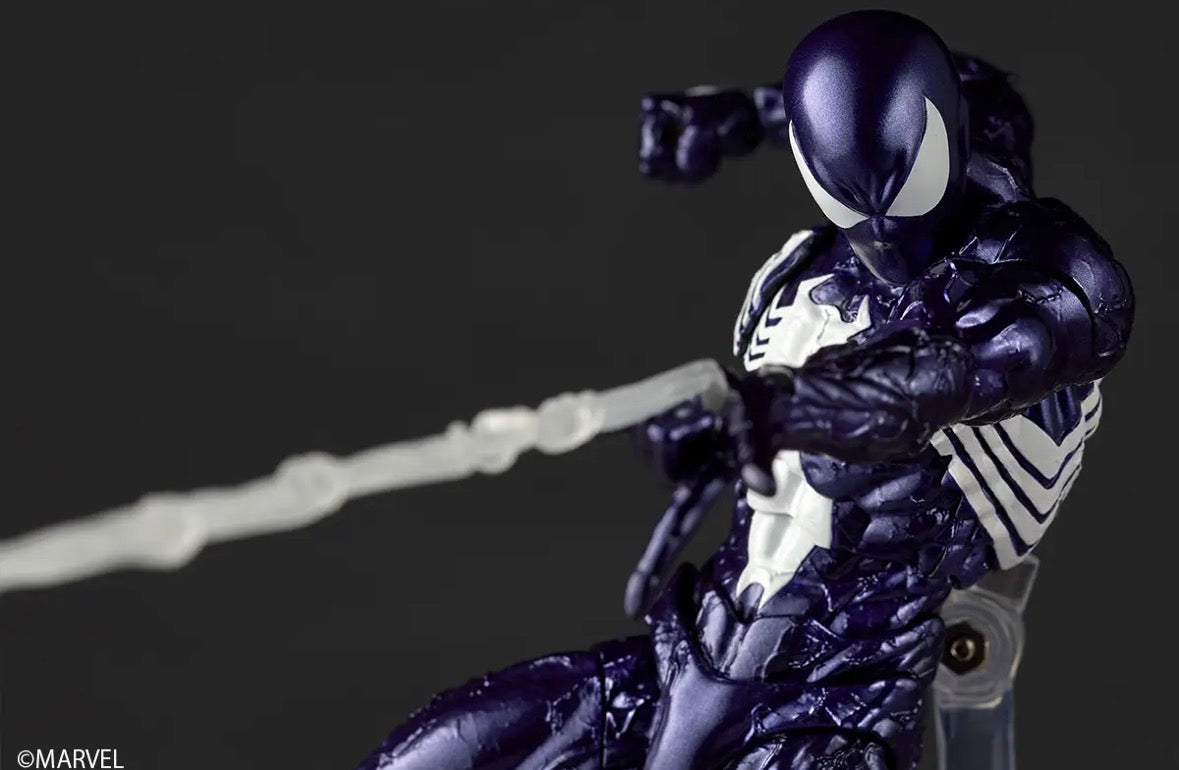 (Arriving soon! Limit 1 per costumer) Revoltech Amazing Yamaguchi Purple Symbiote Spider-Man by Kaiyodo