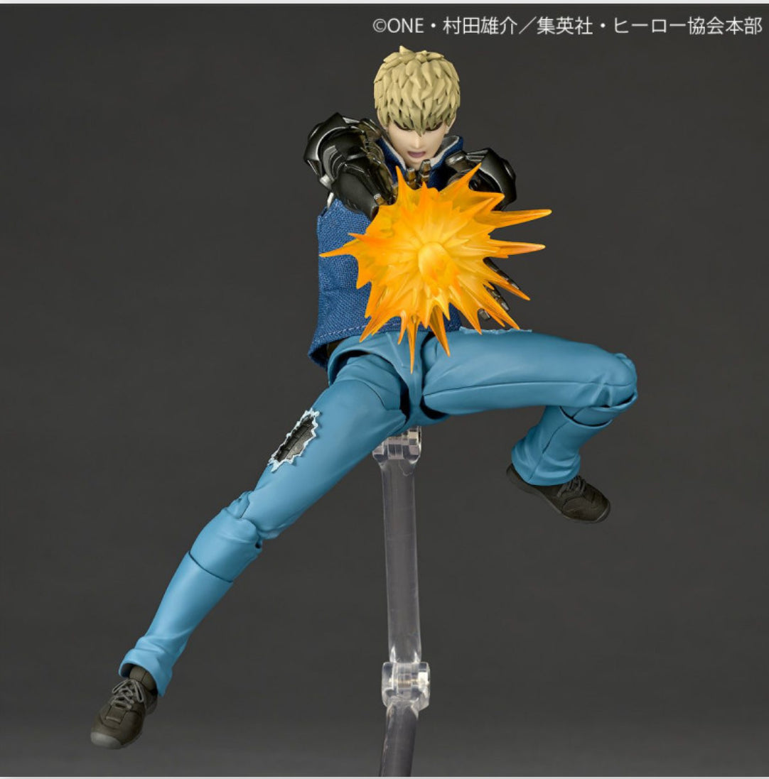 Revoltech Amazing Yamaguchi Genos One Punch Man with BONUS item (spike hair piece) by Kaiyodo