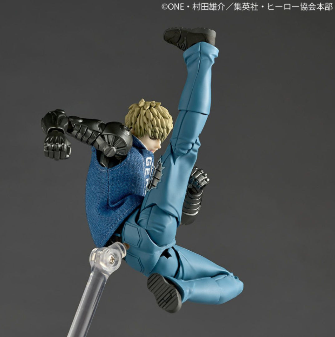 Revoltech Amazing Yamaguchi Genos One Punch Man with BONUS item (spike hair piece) by Kaiyodo