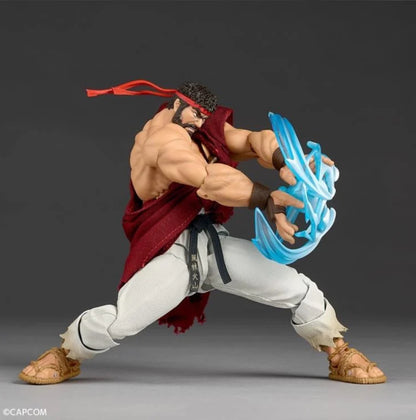 Amazing Yamaguchi Revoltech Ryu Street Fighter 6 w/ *Bonus Face Plate Action Figure BY KAIYODO