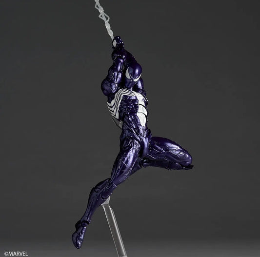 (Arriving soon! Limit 1 per costumer) Revoltech Amazing Yamaguchi Purple Symbiote Spider-Man by Kaiyodo