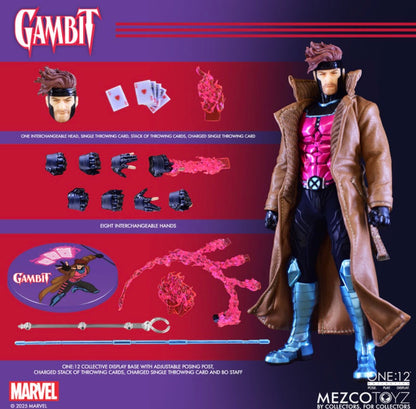 (Arriving Soon!) Marvel X-Men Gambit One:12 Collective Action Figure by Mezco