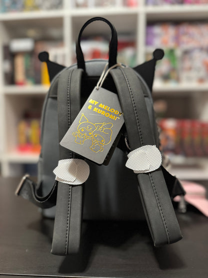 Kuromi and Melody Best Friends Forever Mini-Backpack with Coin Purse by Loungefly
