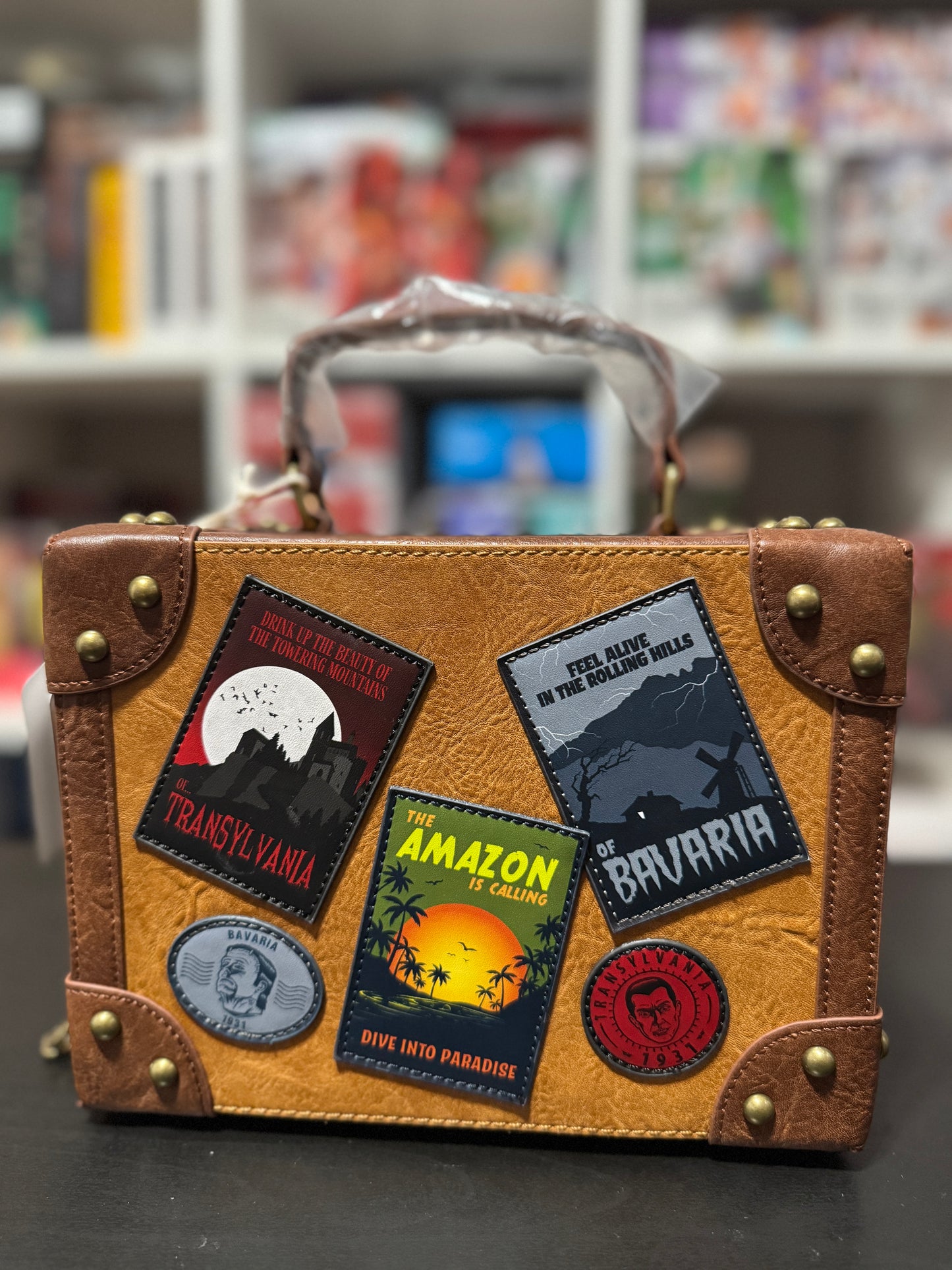 Universal Monsters Travel Trunk Crossbody Bag by Loungefly
