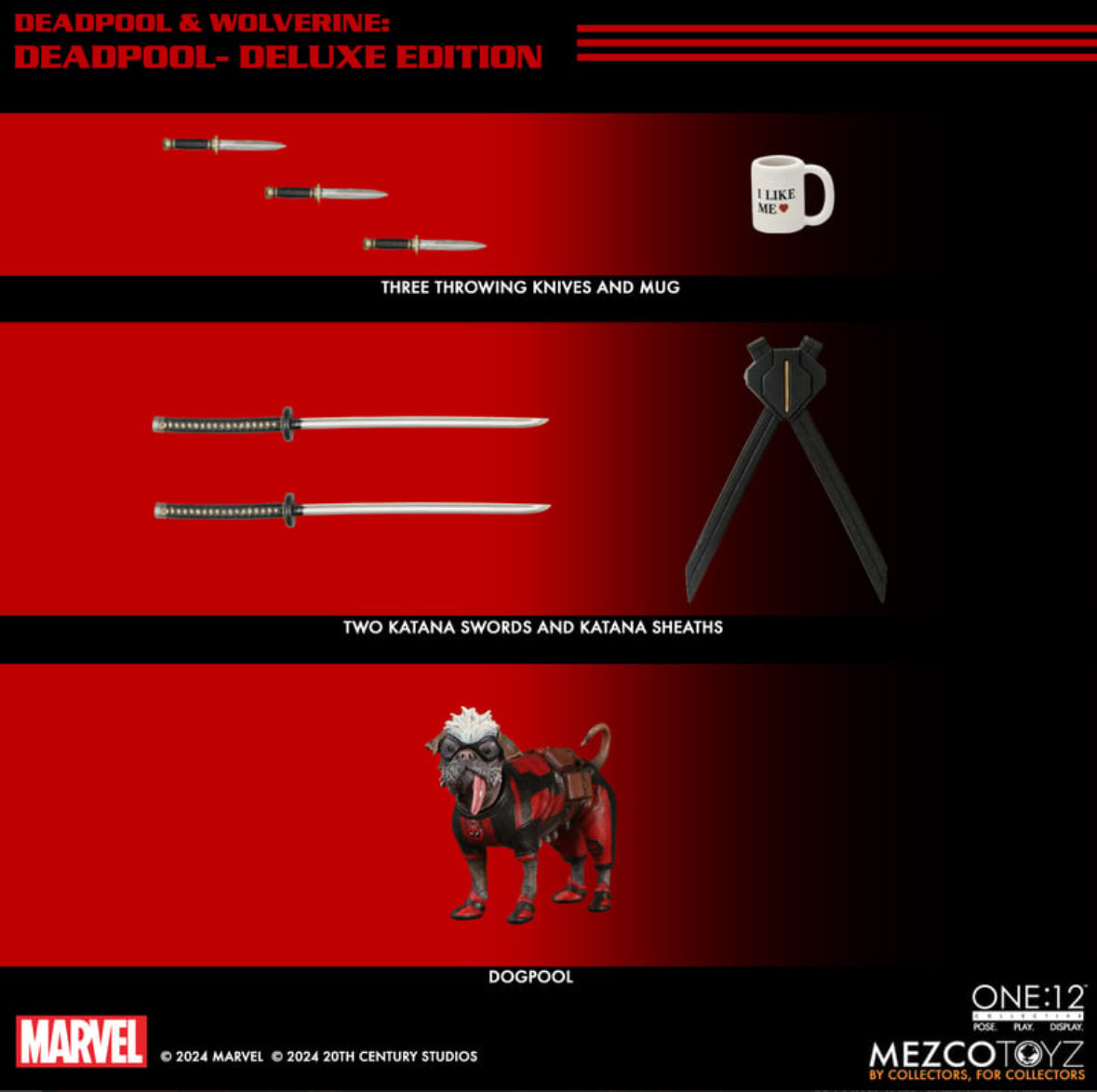 Deadpool & Wolverine One:12 Collective Deadpool by Mezco Toyz