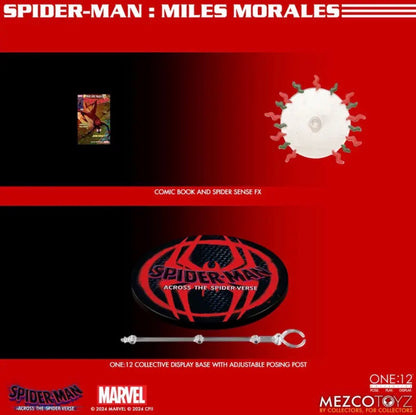 Spider-Man Across the Spider-Verse Miles Morales One:12 Collective Action Figure by Mezco