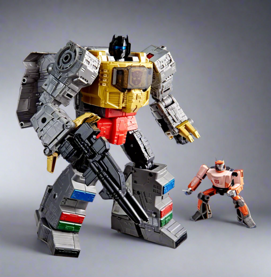 Transformers: The Movie Studio Series Leader Class Dinobot Grimlock and Autobot Wheelie by Hasbro