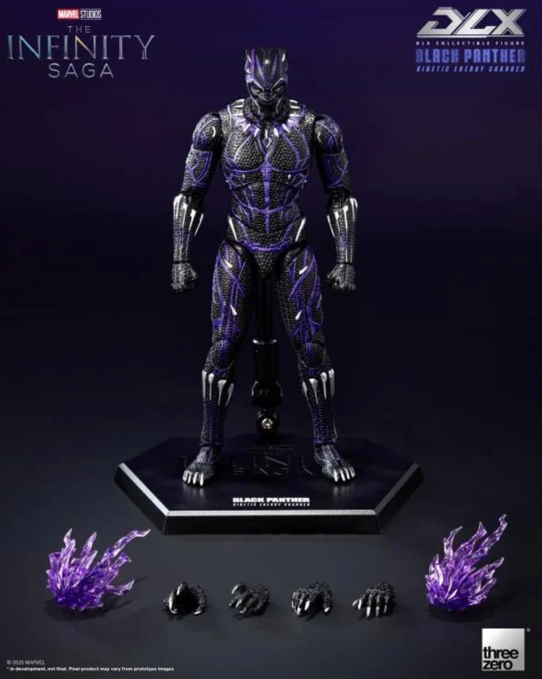 (Arriving Soon!) Black Panther Kinetic Charge DLX Marvel The Infinity Saga Action Figure by Threezero