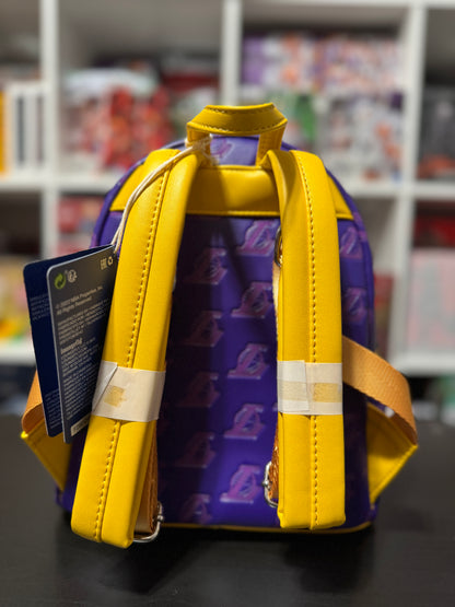 NBA Los Angeles Lakers Debossed Logo Mini Sports Backpack by Loungefly