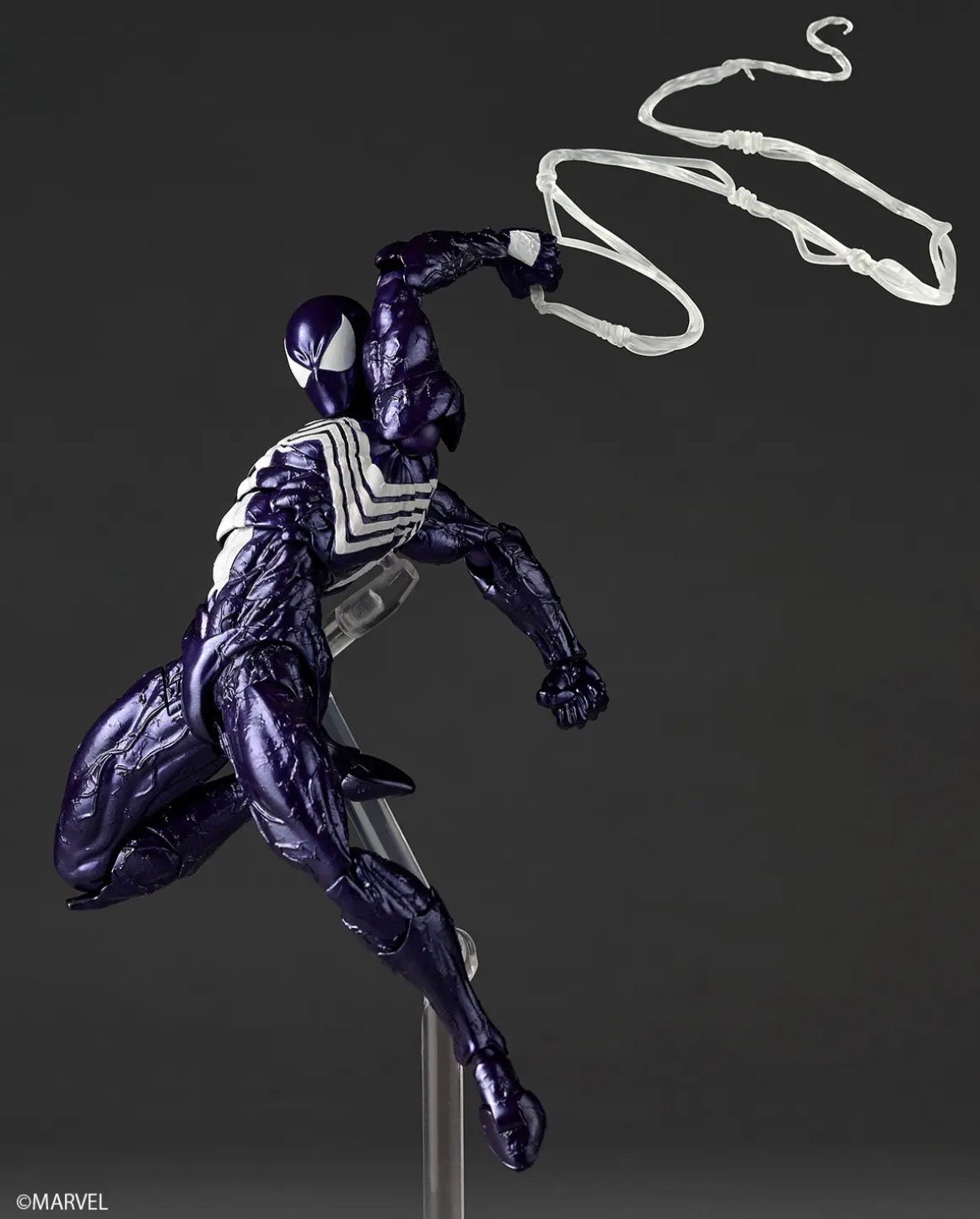 (Arriving soon! Limit 1 per costumer) Revoltech Amazing Yamaguchi Purple Symbiote Spider-Man by Kaiyodo