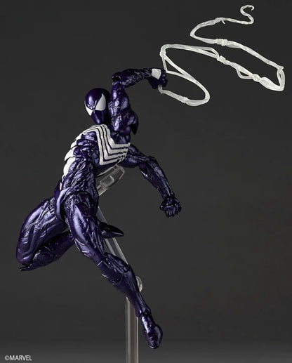 (Arriving soon! Limit 1 per costumer) Revoltech Amazing Yamaguchi Purple Symbiote Spider-Man by Kaiyodo