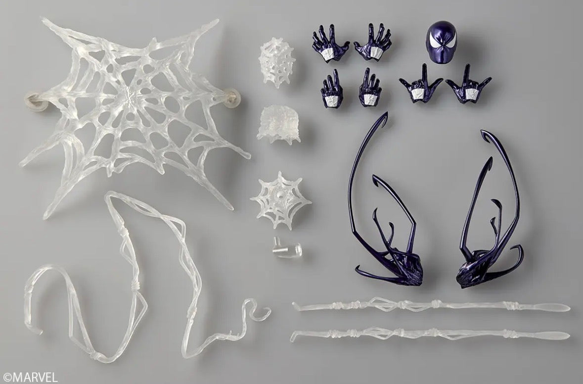 (Arriving soon! Limit 1 per costumer) Revoltech Amazing Yamaguchi Purple Symbiote Spider-Man by Kaiyodo