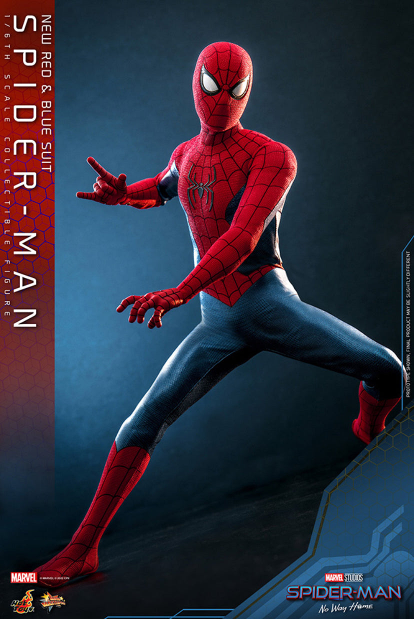 Hot Toys Spider-Man: No Way Home - Spider-Man (New Red & Blue Suit) 1/6 scale