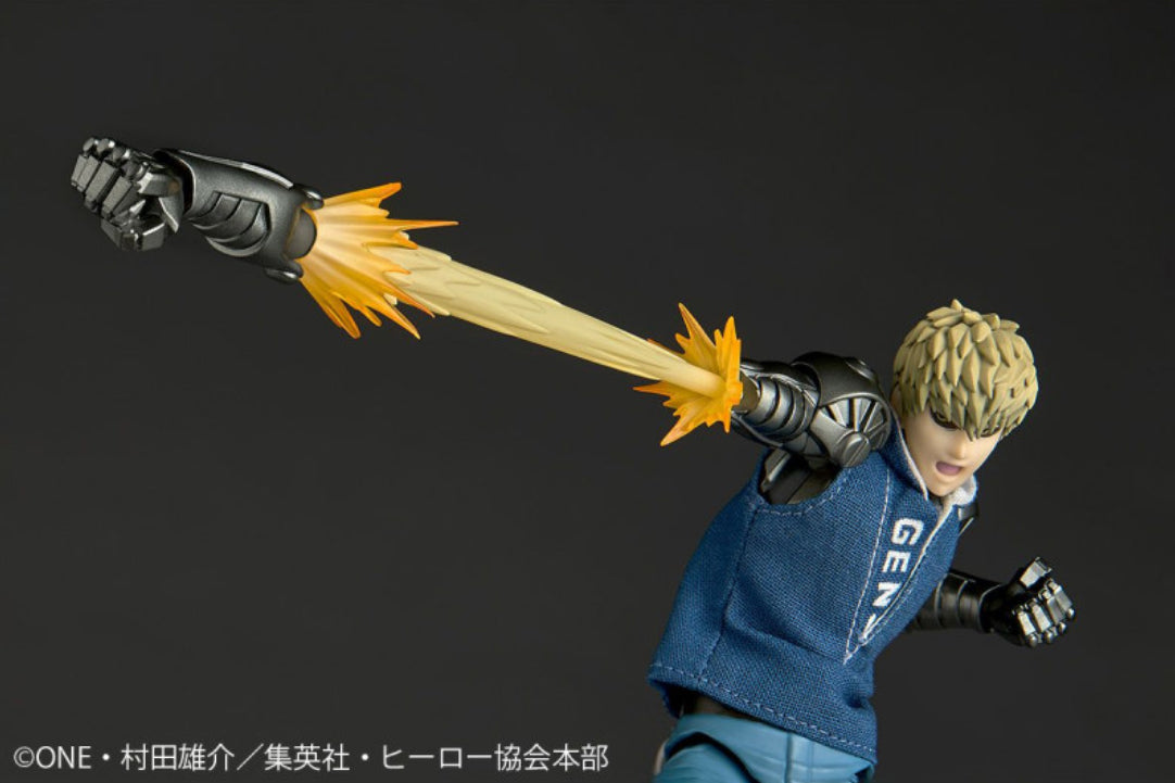 Revoltech Amazing Yamaguchi Genos One Punch Man with BONUS item (spike hair piece) by Kaiyodo