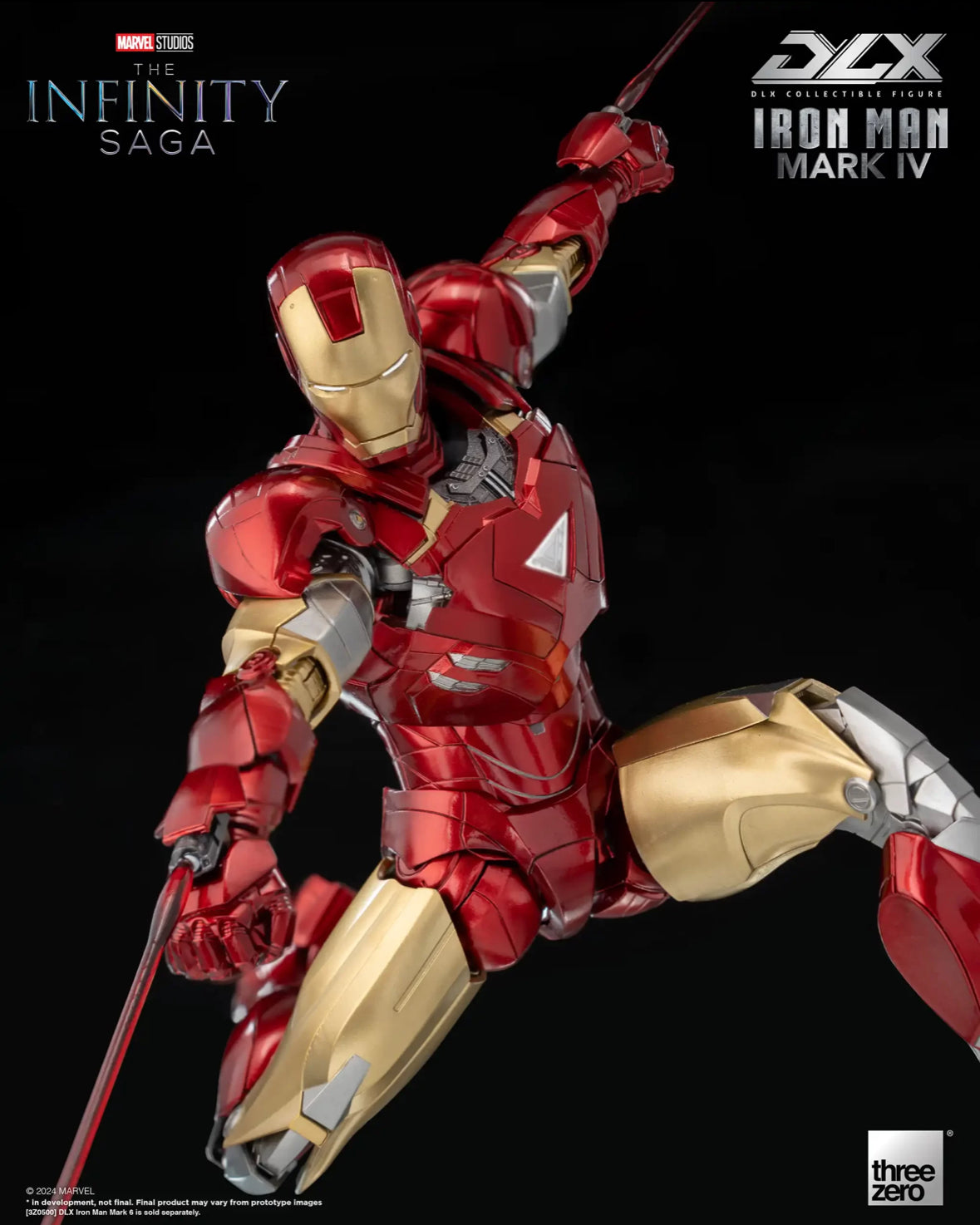 The Infinity Saga DLX Iron Man Mark IV Marvel 1/12 Scale by ThreeZero