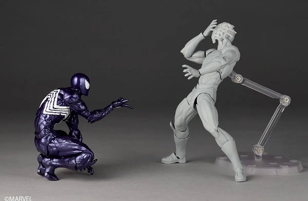 (Arriving soon! Limit 1 per costumer) Revoltech Amazing Yamaguchi Purple Symbiote Spider-Man by Kaiyodo