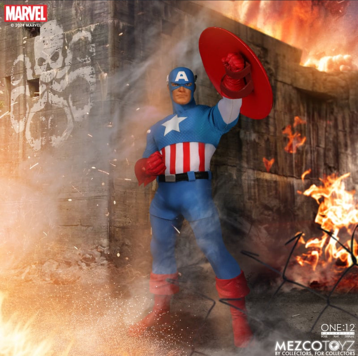Captain America Marvel Comics One:12 Collective Silver Age by MEZCO TOYZ