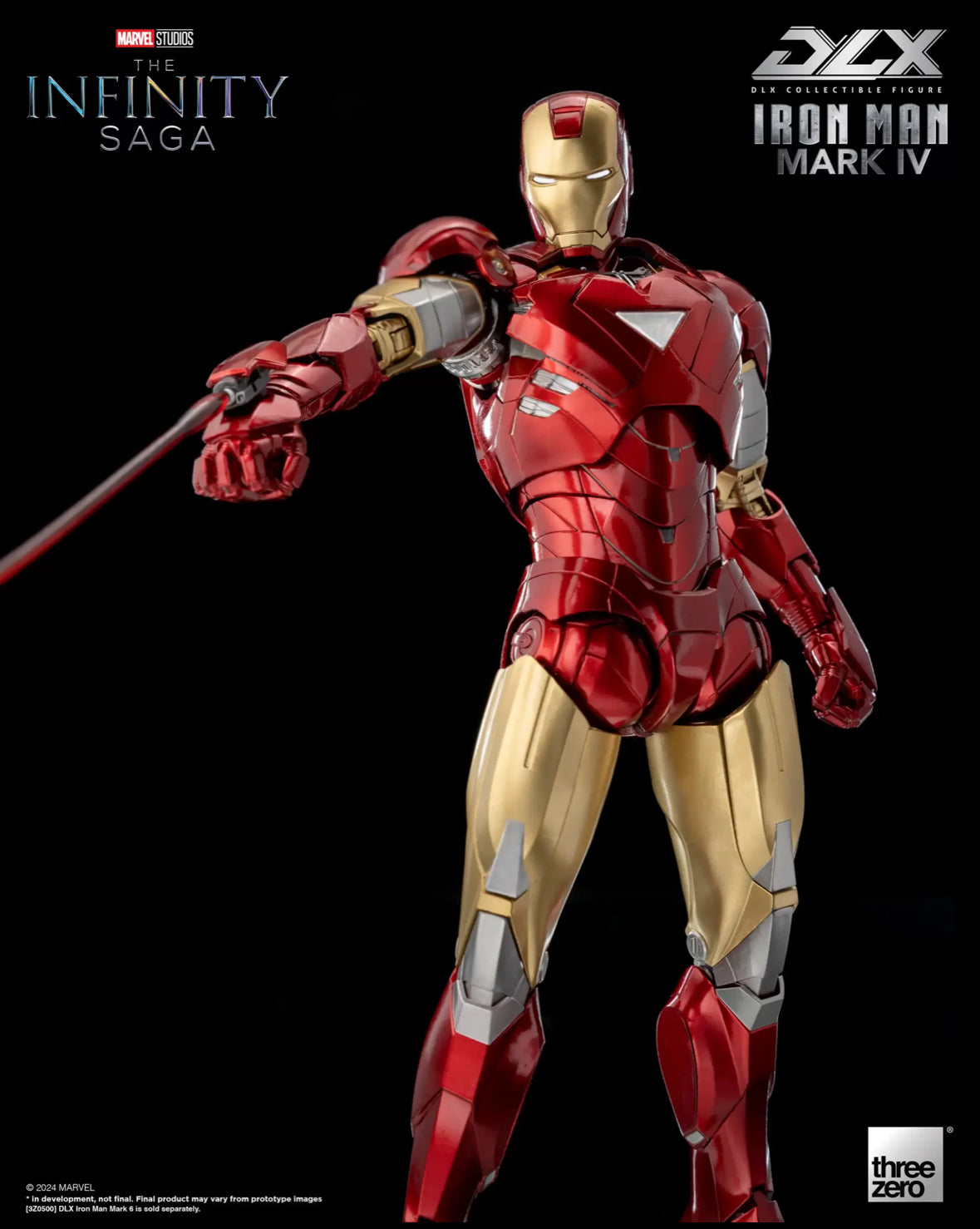 The Infinity Saga DLX Iron Man Mark IV Marvel 1/12 Scale by ThreeZero