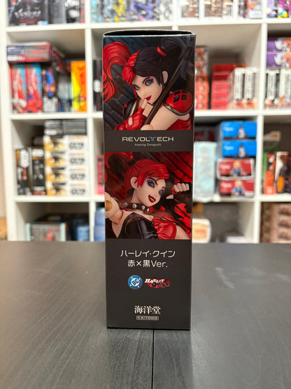 Revoltech Amazing Yamaguchi Harley Quinn Red x Black Ver. with Limited Bonus Winking/Bubblegum Face