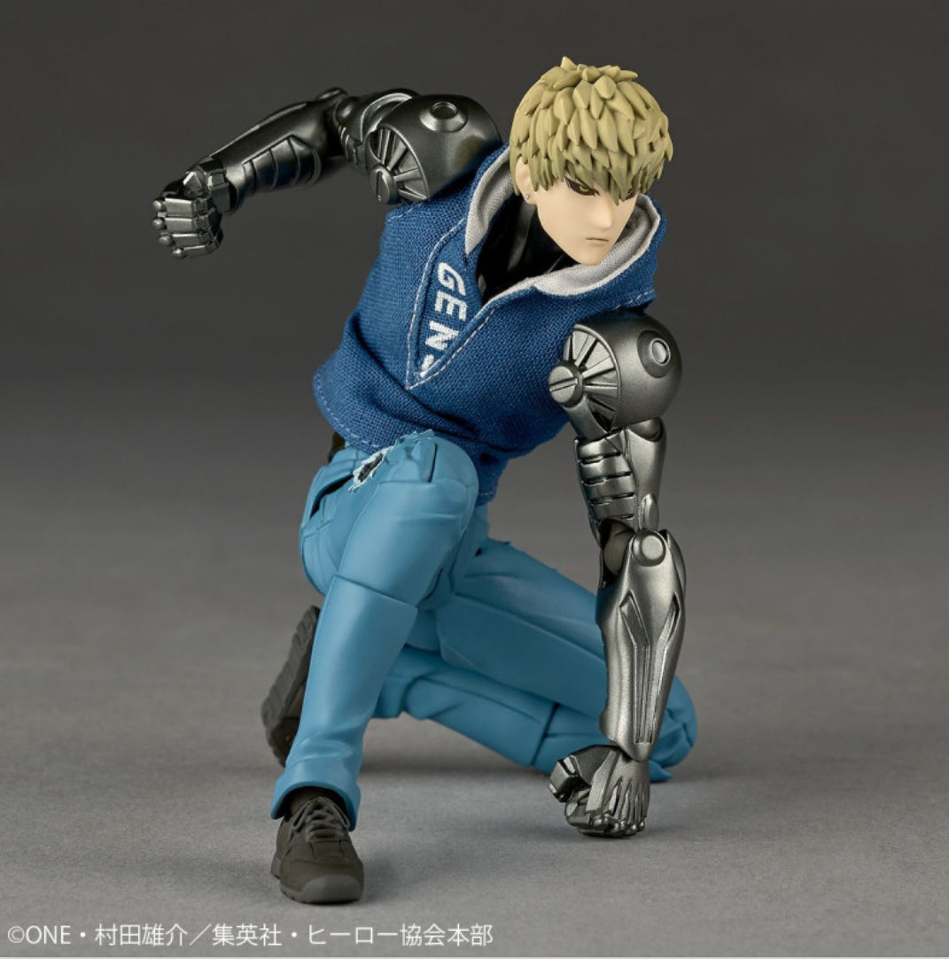Revoltech Amazing Yamaguchi Genos One Punch Man with BONUS item (spike hair piece) by Kaiyodo